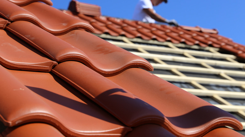 tiled roof