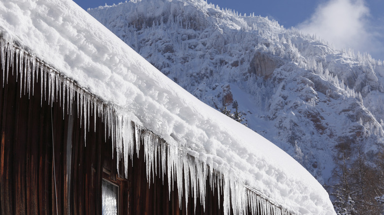 Snow on a roof