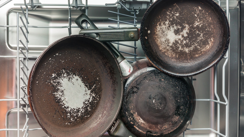 pans in dishwasher