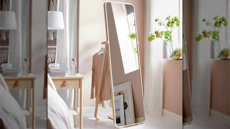 IKEA IKORNNES mirror in bedroom