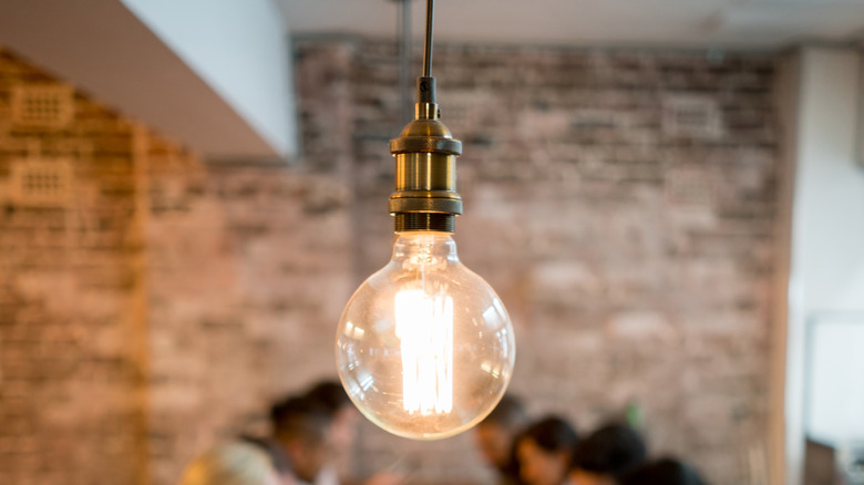 hanging lightbulb 