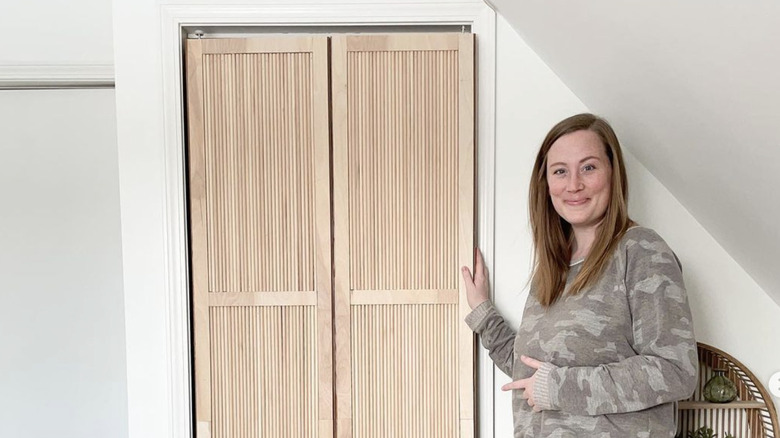 understated textured door