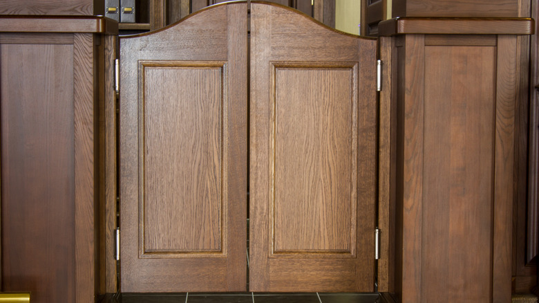 interior swinging saloon-style doors