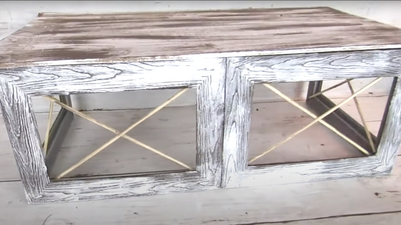 DIY picture frame shelf