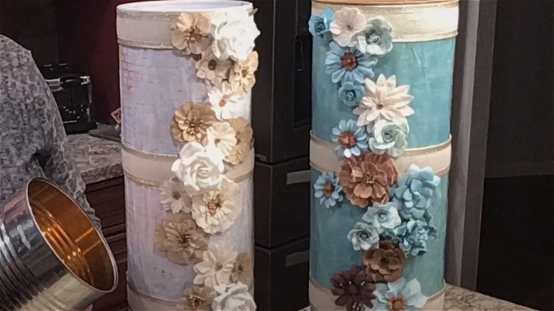 toilet paper holders with flowers