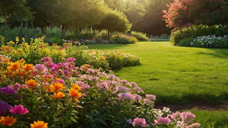 A beautiful flower garden