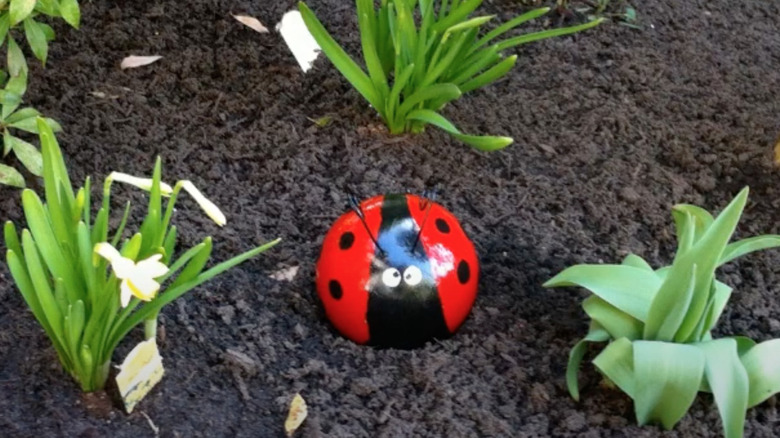 Bowling ball ladybug DIY