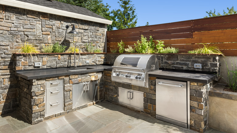 backyard kitchen