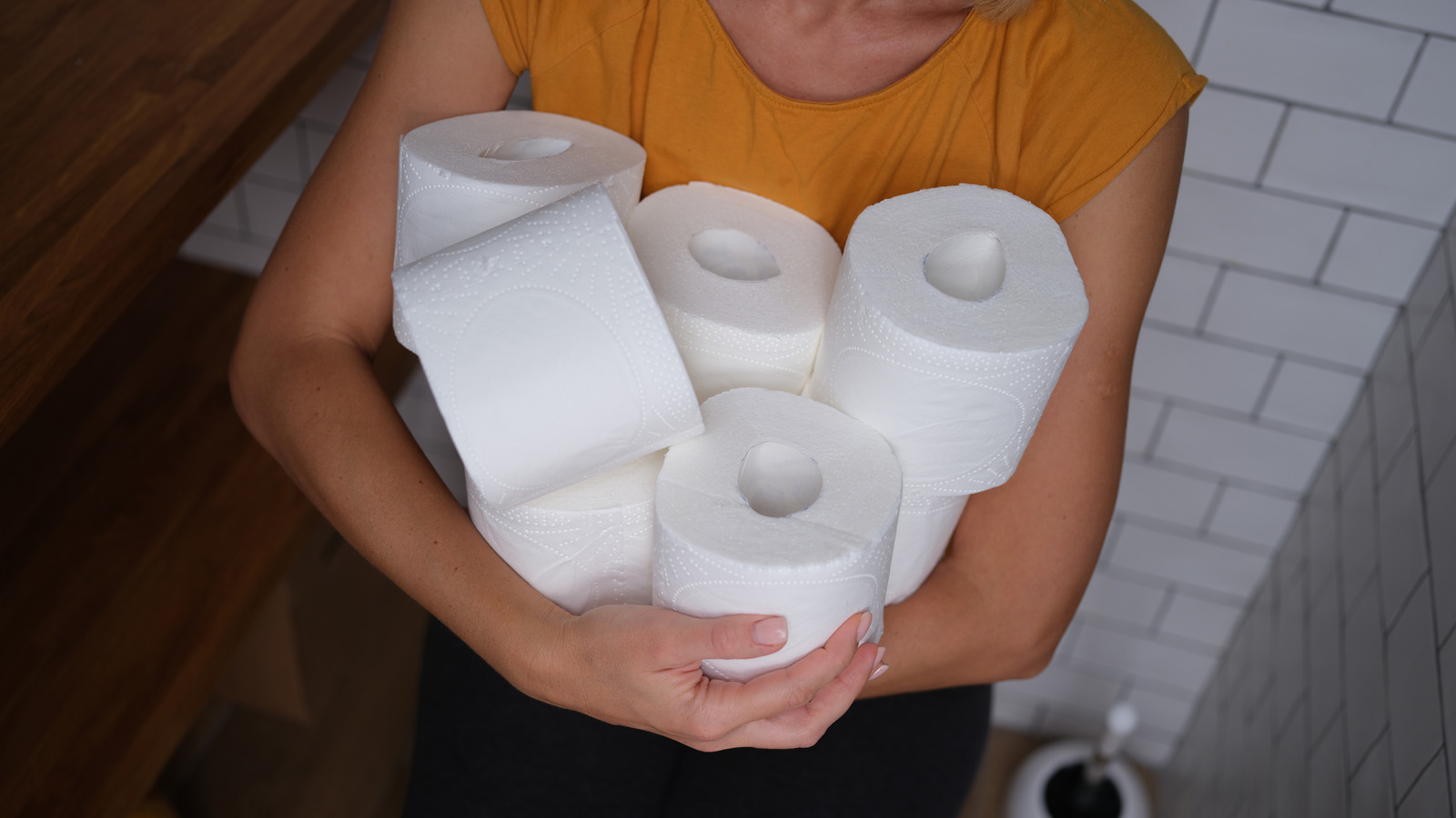 DIY Hidden Toilet Paper Storage With A Few Decorative Dollar Tree Items