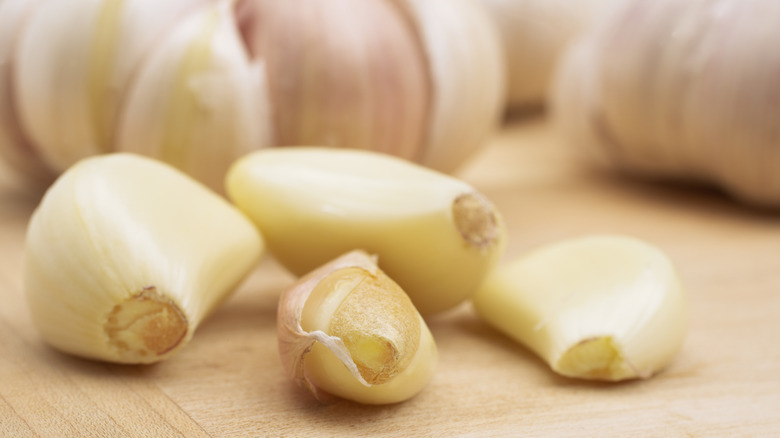 four cloves of garlic