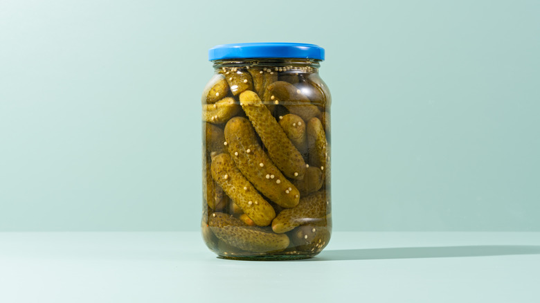 glass pickle jar