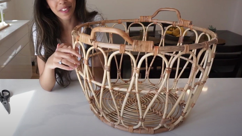 DIY basket outdoor light 