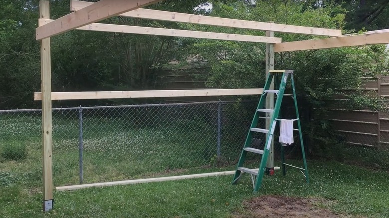 basic frame of carport