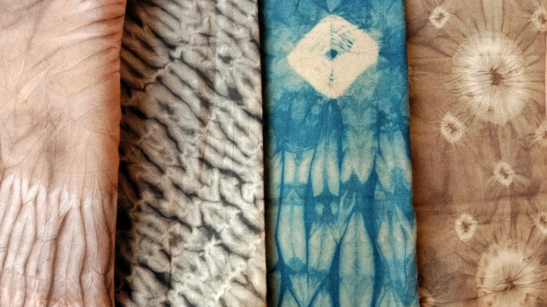 Shibori patterned fabrics