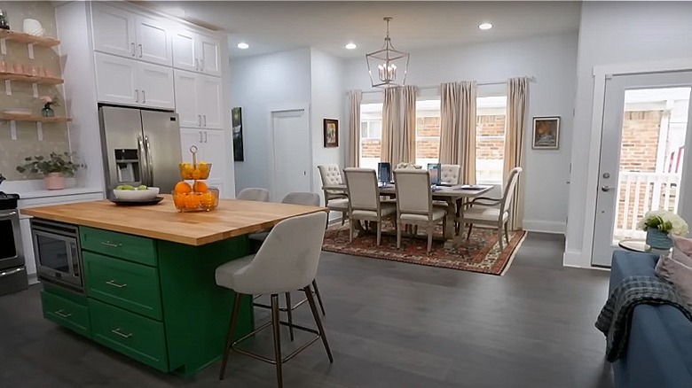 Staged kitchen on Good Bones