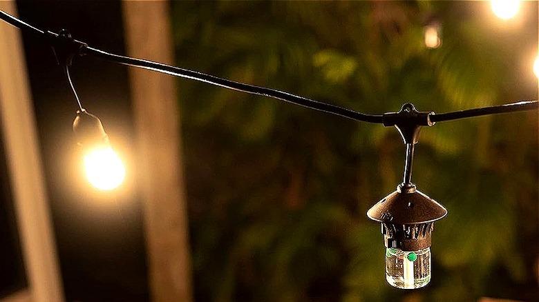 TIKI string light at night