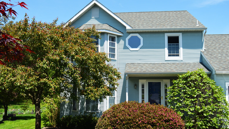 House surrounded by trees