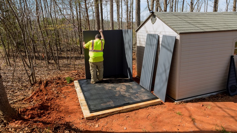 storage shed foundation