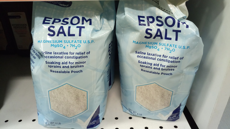 Bags of epsom salt