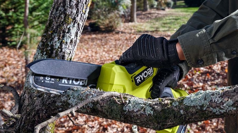 Ryobi 18V compact pruning chainsaw