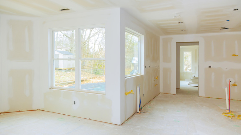 Home renovation with drywall