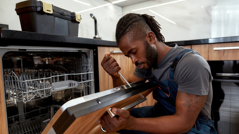 installing a dishwasher