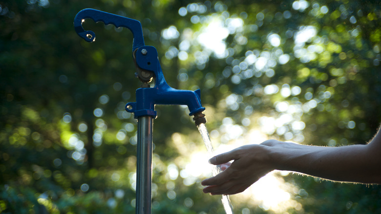 Clean water from a well