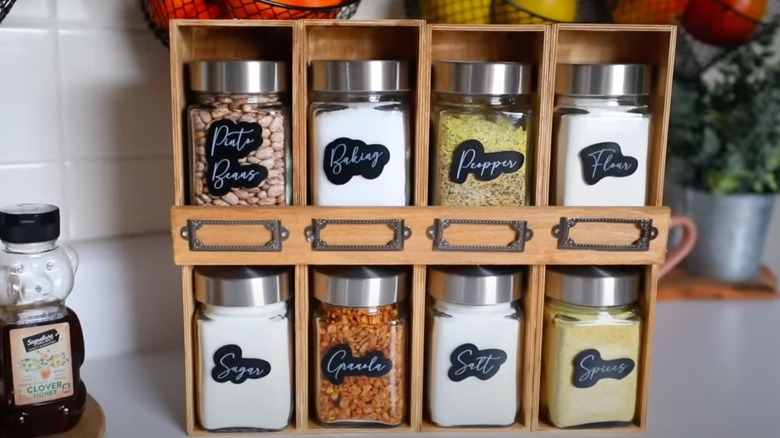 DIY Dollar Tree spice display