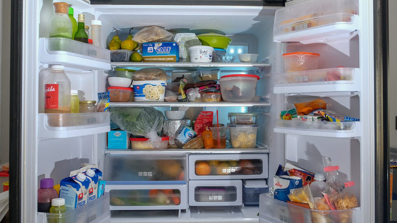 Messy fridge 