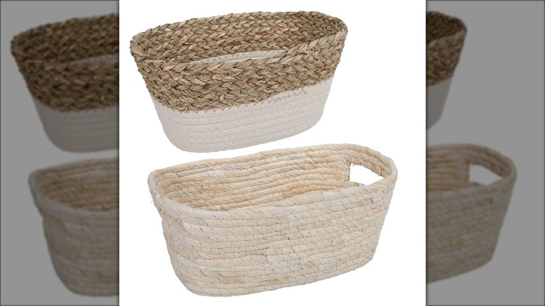 dollar tree's 2-piece woven baskets