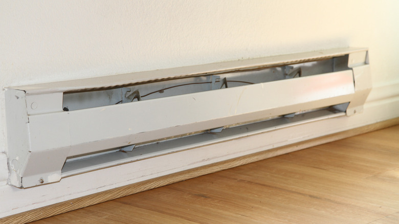 electric baseboard heater without cover