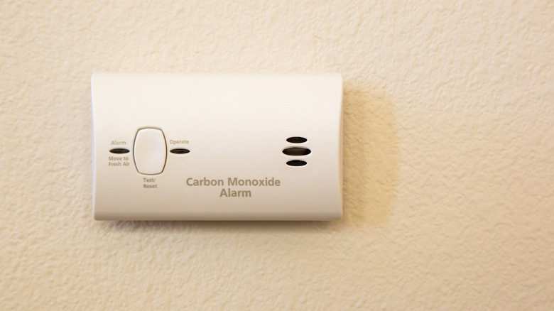 A carbon monoxide detector