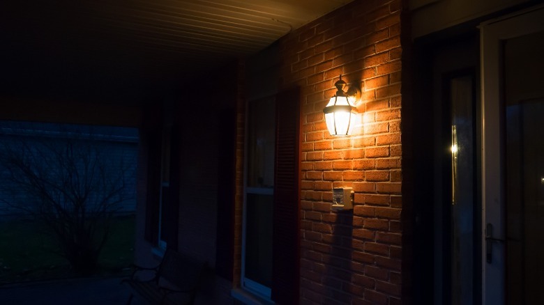 Very dark front porch 