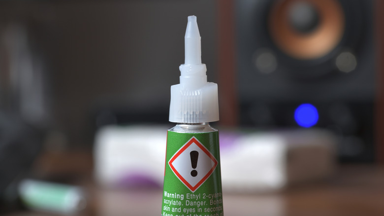 A small tube of super glue