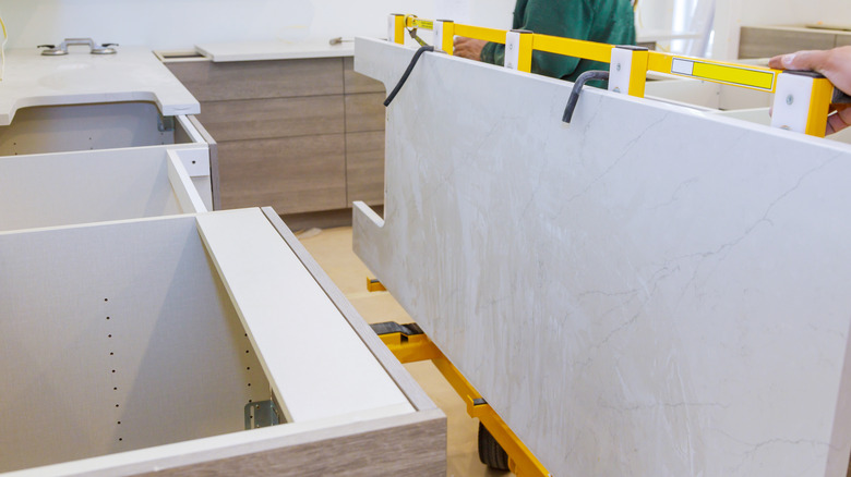 Installation of new countertops