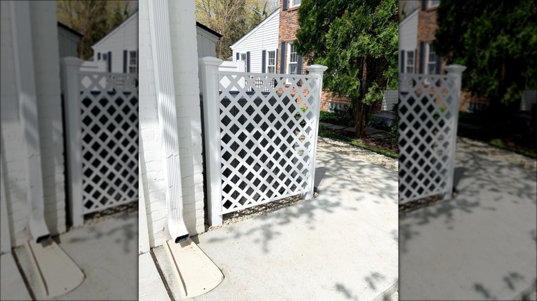 lattice fencing around ac unit