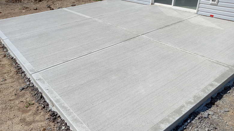 Concrete patio