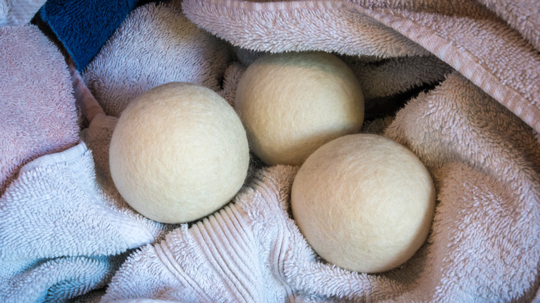 Dryer balls and towels