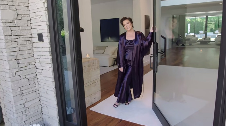 Kris Jenner at her house