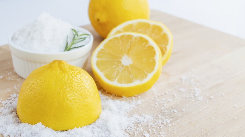 lemon and salt