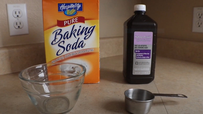 hydrogen peroxide and baking soda