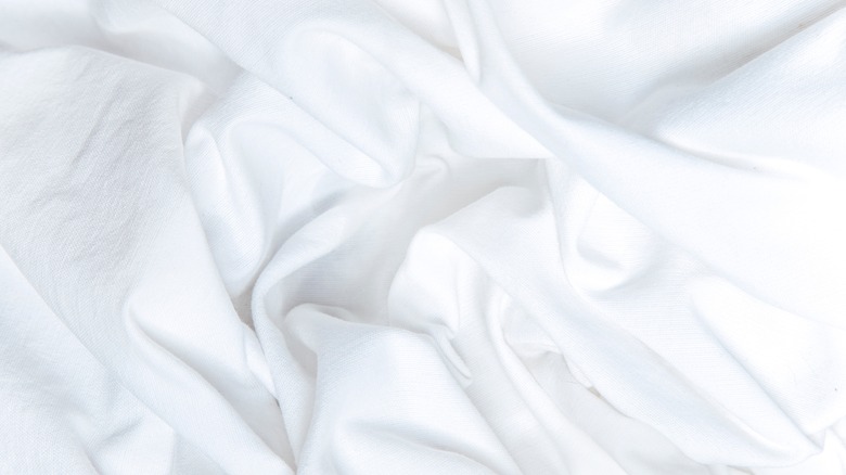 Crumpled white sheet