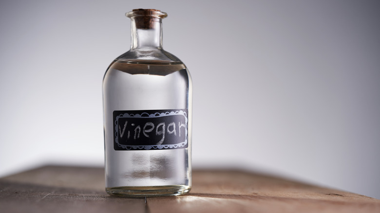 White vinegar bottle