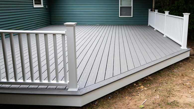 composite deck back of house