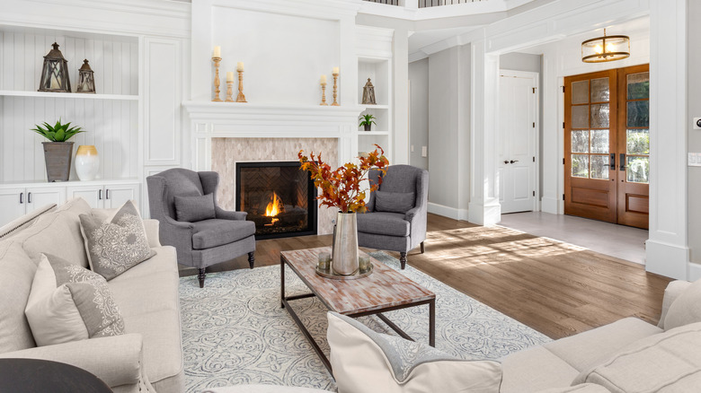 area rug in living room