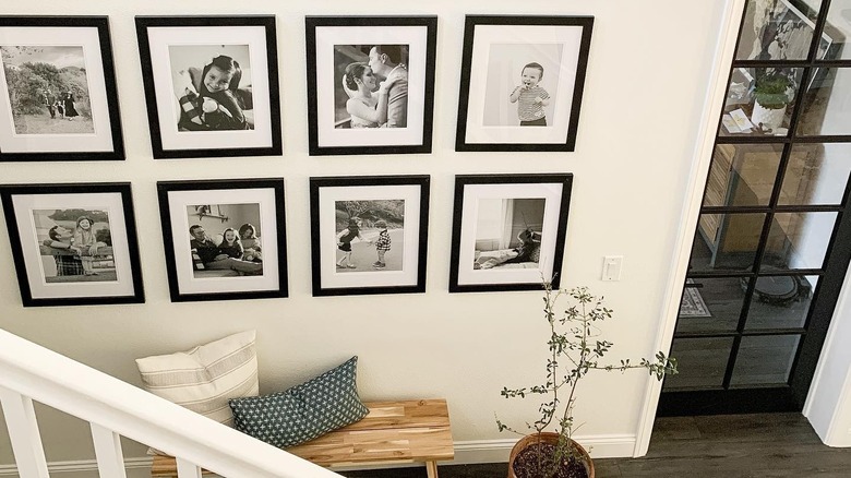 Modern heirloom gallery wall 