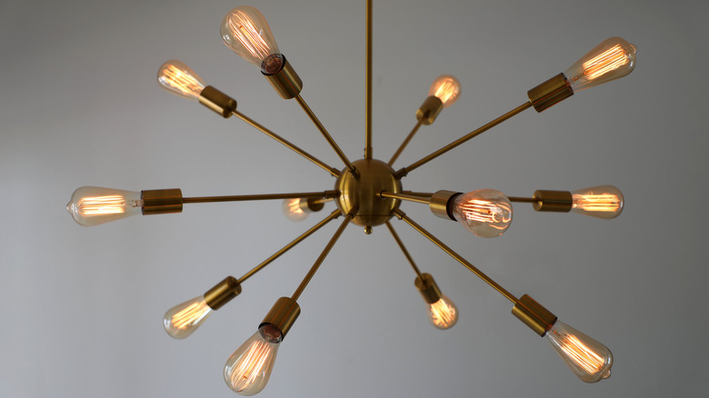 Sputnik style chandelier