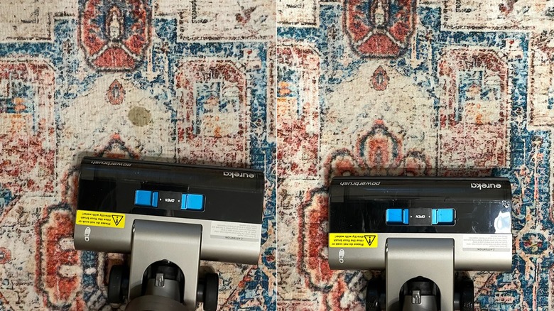 rug stain before and after