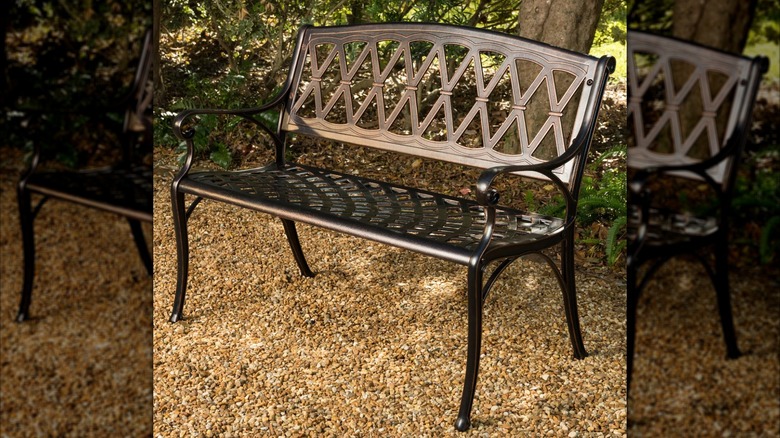 Hargrove Cast Aluminum Patio Bench