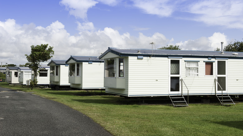 View of mobile home park